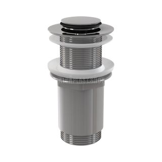 Донный клапан для раковины AlcaPlast клик-клак 5/4" цельнометаллический с малой заглушкой A394